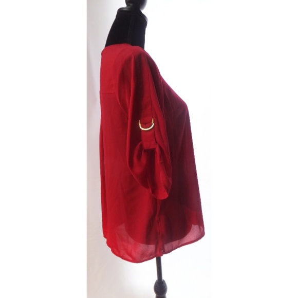 NWT Michael Kors S Raspberry Blouse - Picture 7 of 7